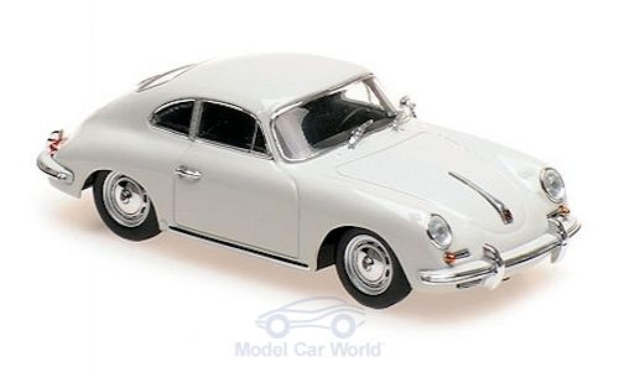 Porsche 356 1/43 Maxichamps B Coupe grigio 1961 modellino in miniatura