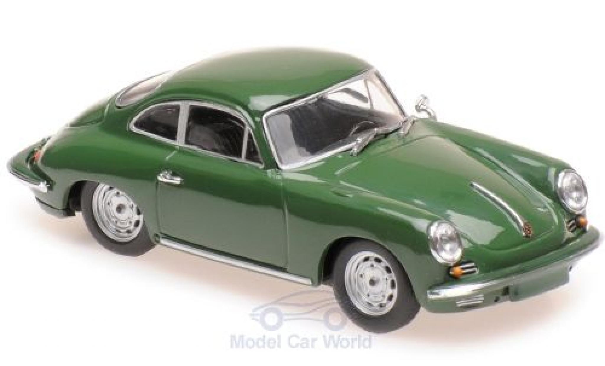 Porsche 356 1/43 Maxichamps C Carrera 2 verde 1963 modellino in miniatura