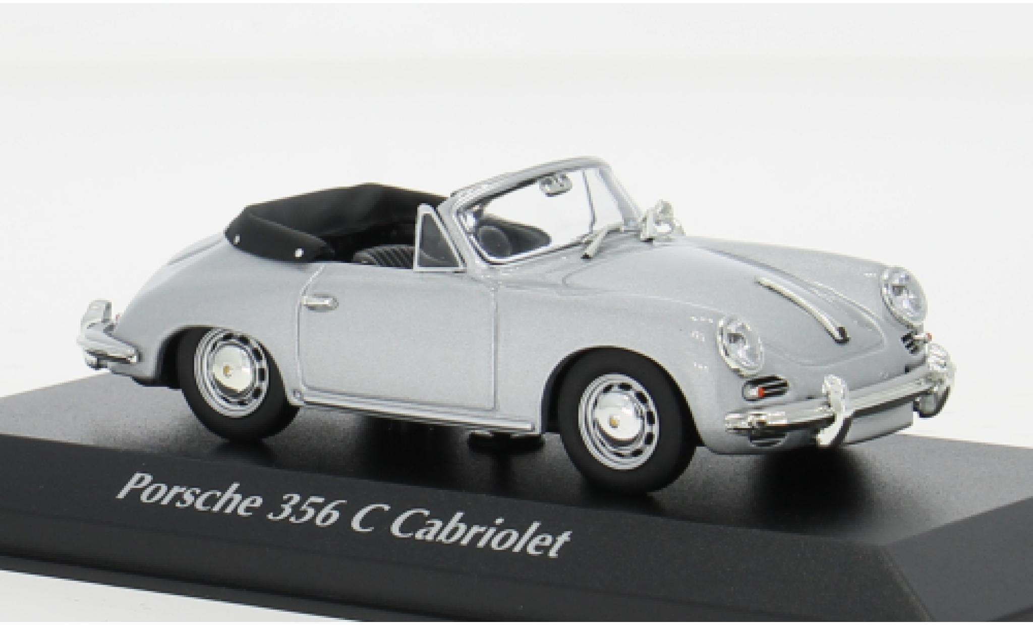 Porsche 356 1/43 Maxichamps C Cabriolet silber 1965 1:43 modellino in miniatura