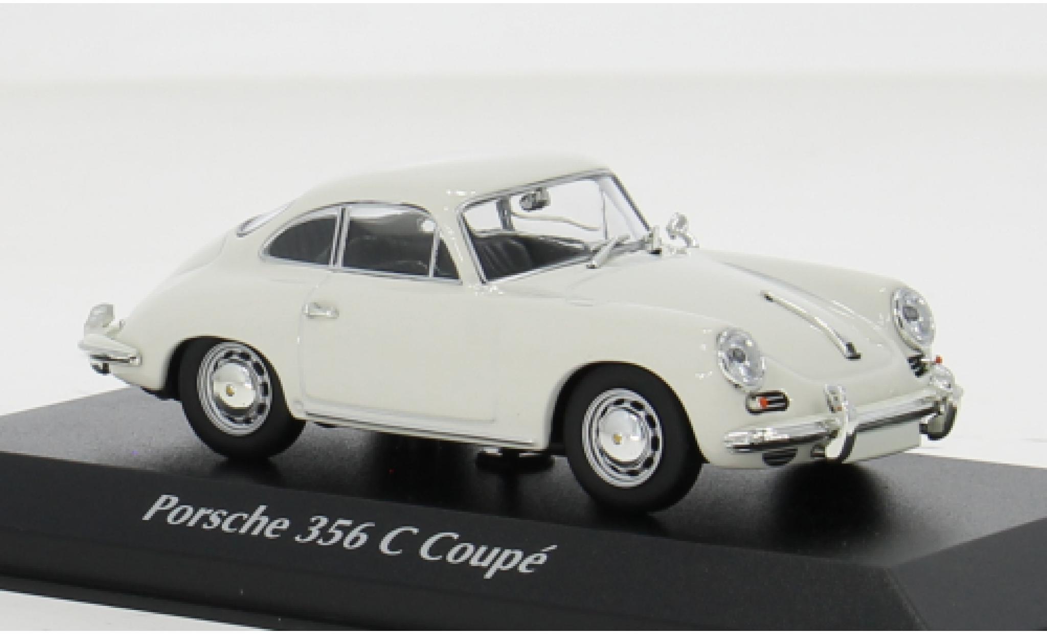 Porsche 356 1/43 Maxichamps C weiss 1965 1:43 modellino in miniatura