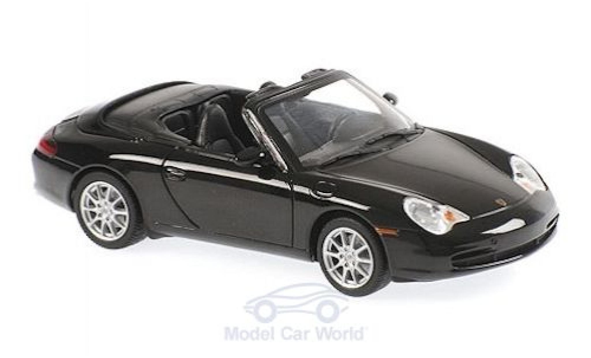 Porsche 996 1/43 Maxichamps 911 () Cabriolet metallico nero 2001 modellino in miniatura