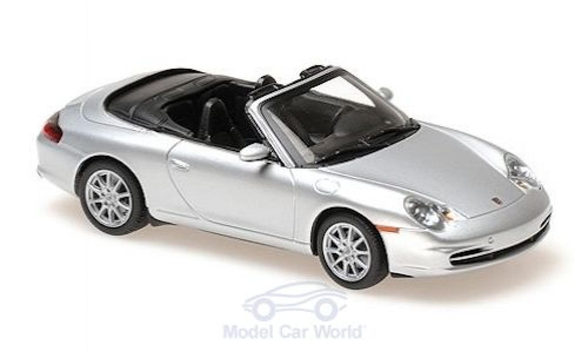 Porsche 996 1/43 Maxichamps 911 () Cabriolet grigio 2001 modellino in miniatura
