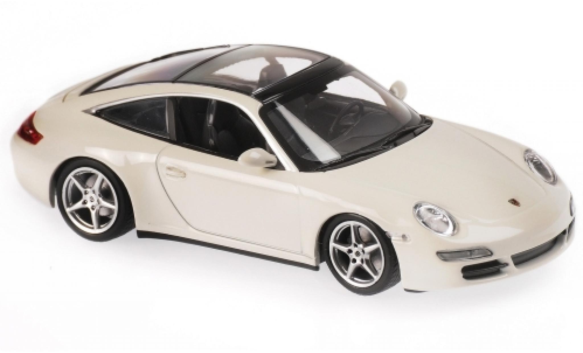 Porsche 997 Targa 1/43 Maxichamps 911 () Targa bianco 2006 modellino in miniatura