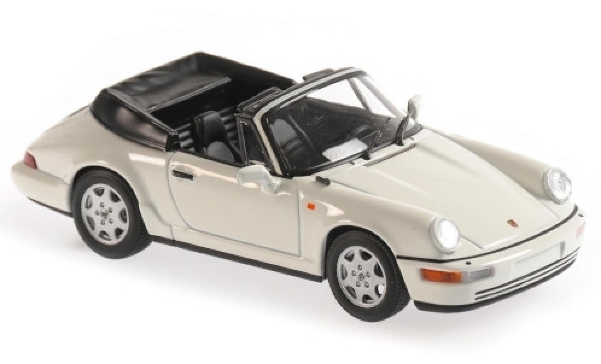 Porsche 964 1/43 Maxichamps 911 Carrera 4 Cabriolet () bianco 1990 modellino in miniatura