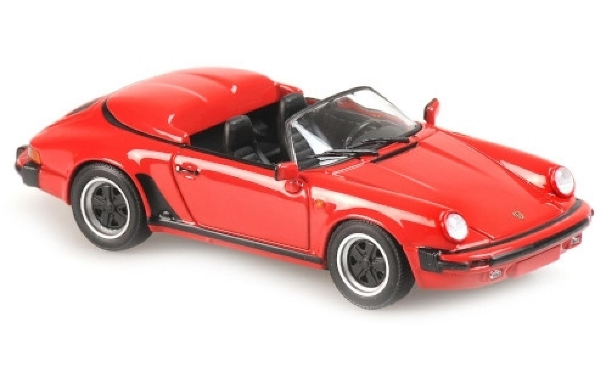 Porsche 930 Speedster 1/43 Maxichamps 911 Speedster rosso 1988 modellino in miniatura