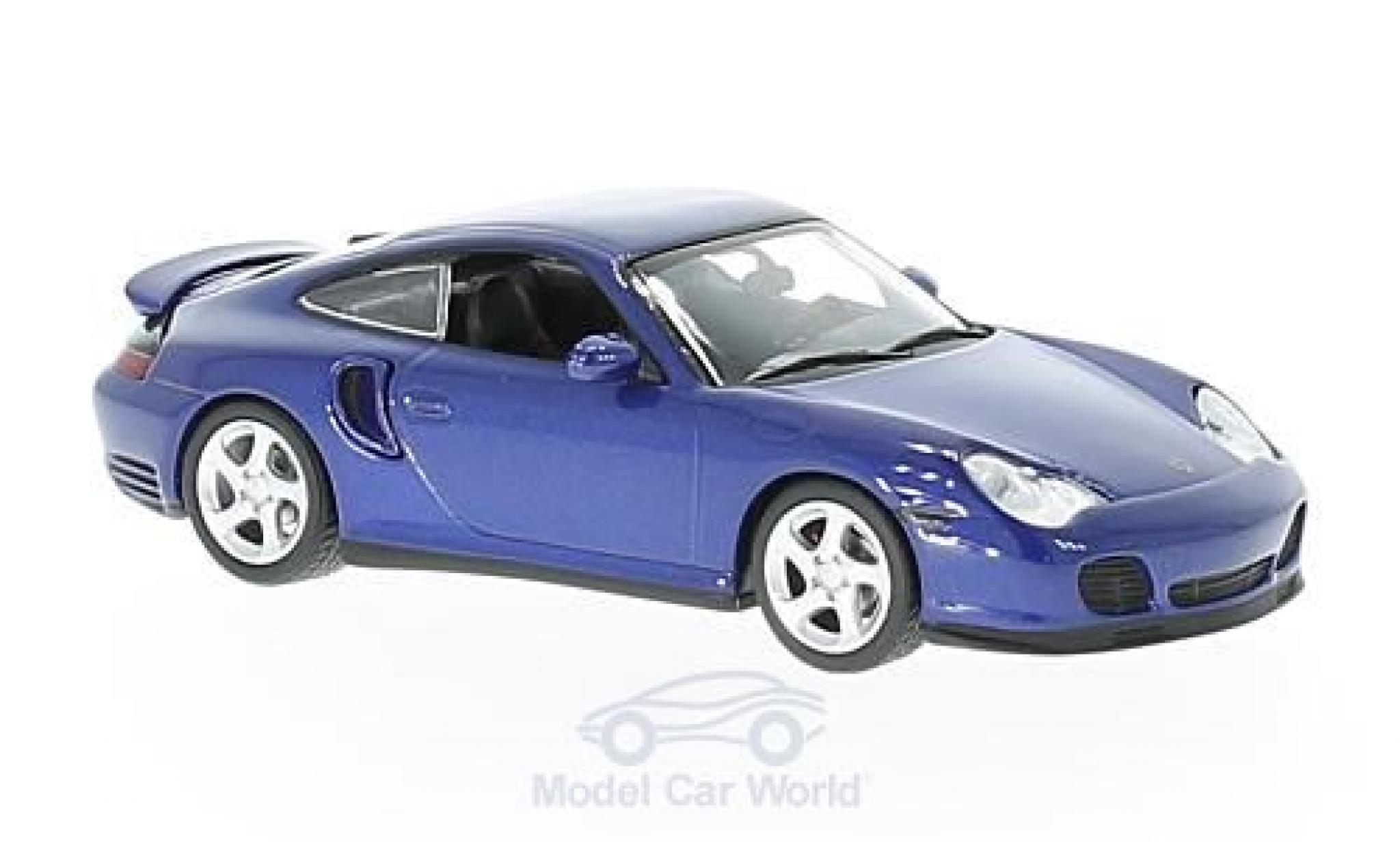 Porsche 996 Turbo 1/43 Maxichamps 911 Turbo () metallico blu 1999 modellino in miniatura