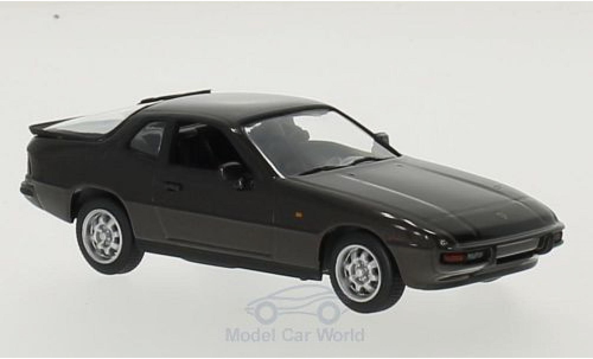 Porsche 924 1/43 Maxichamps metallico marroneee 1984 modellino in miniatura