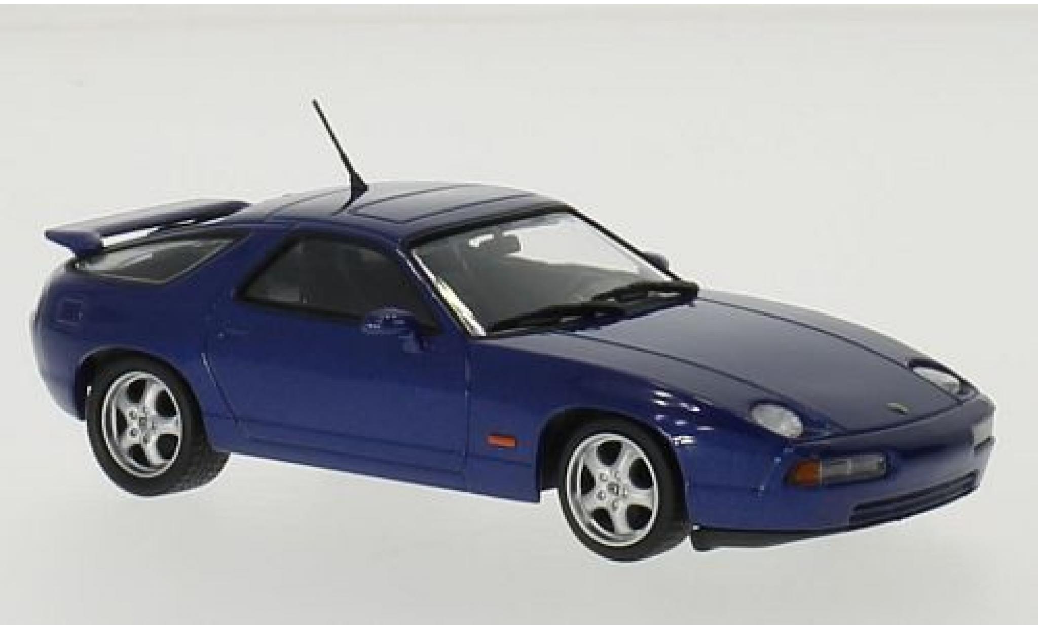 Porsche 928 1/43 Maxichamps GTS metallico blu 1991 modellino in miniatura