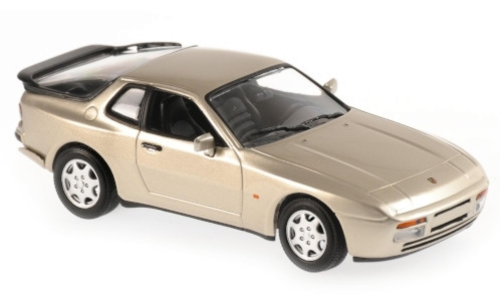 Porsche 944 1/43 Maxichamps S2 metallico beige 1989 modellino in miniatura