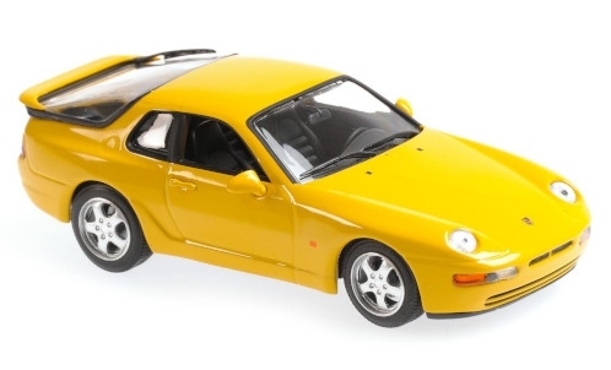 Porsche 993 1/43 Maxichamps 968 CS giallo 1 modellino in miniatura