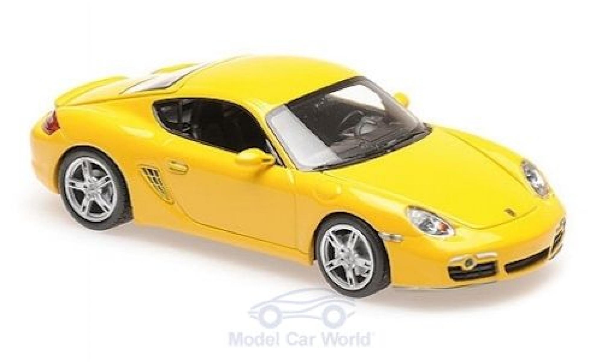 Porsche Cayman S 1/43 Maxichamps S giallo 2005 modellino in miniatura