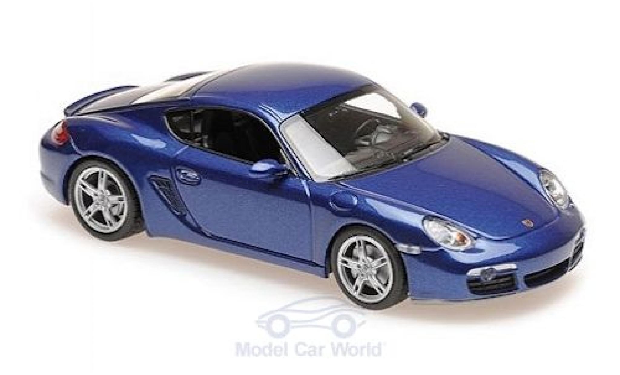 Porsche Cayman S 1/43 Maxichamps S metallico blu 2005 modellino in miniatura