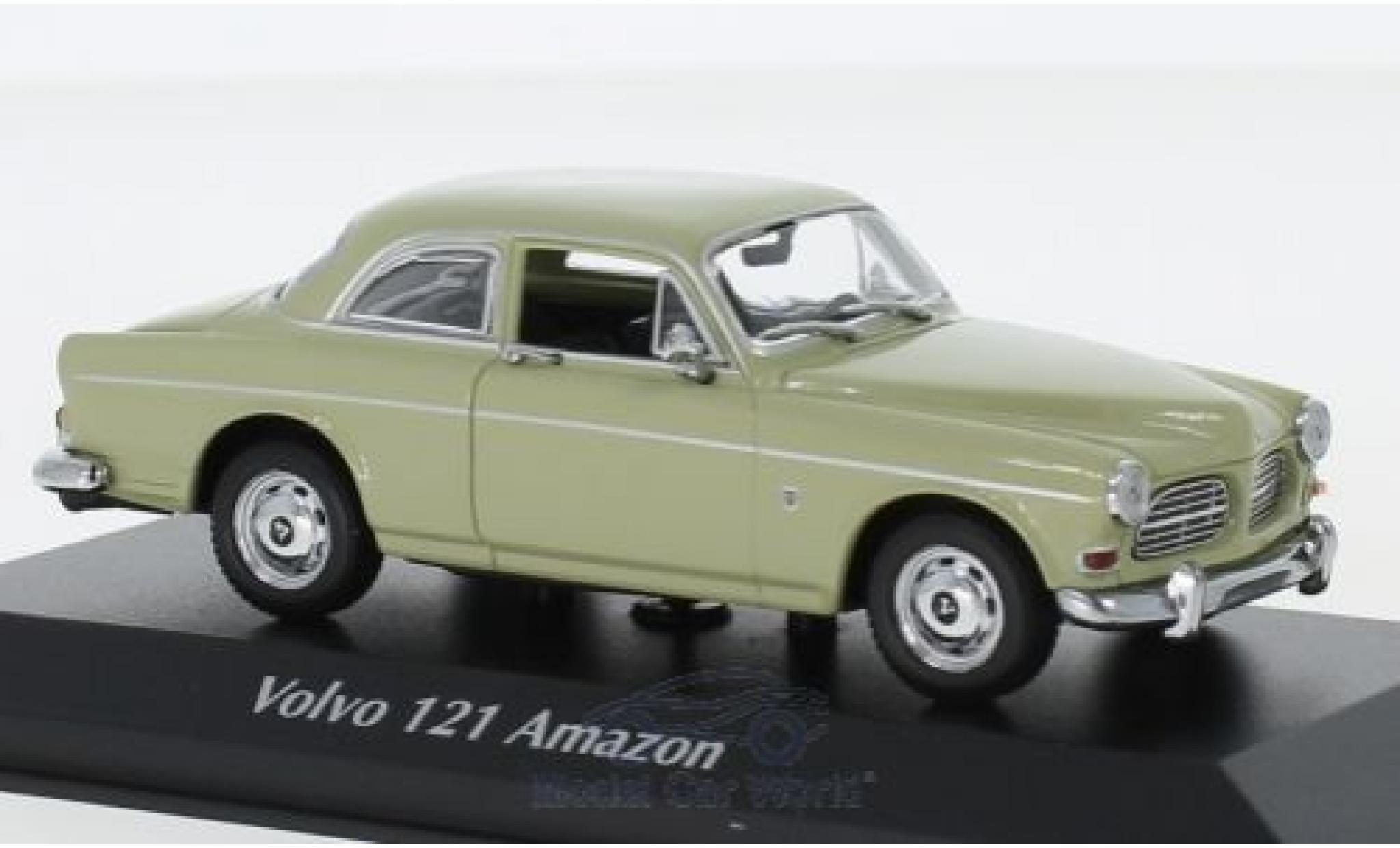 Volvo 121 1/43 Maxichamps Amazon verde 1966 modellino in miniatura
