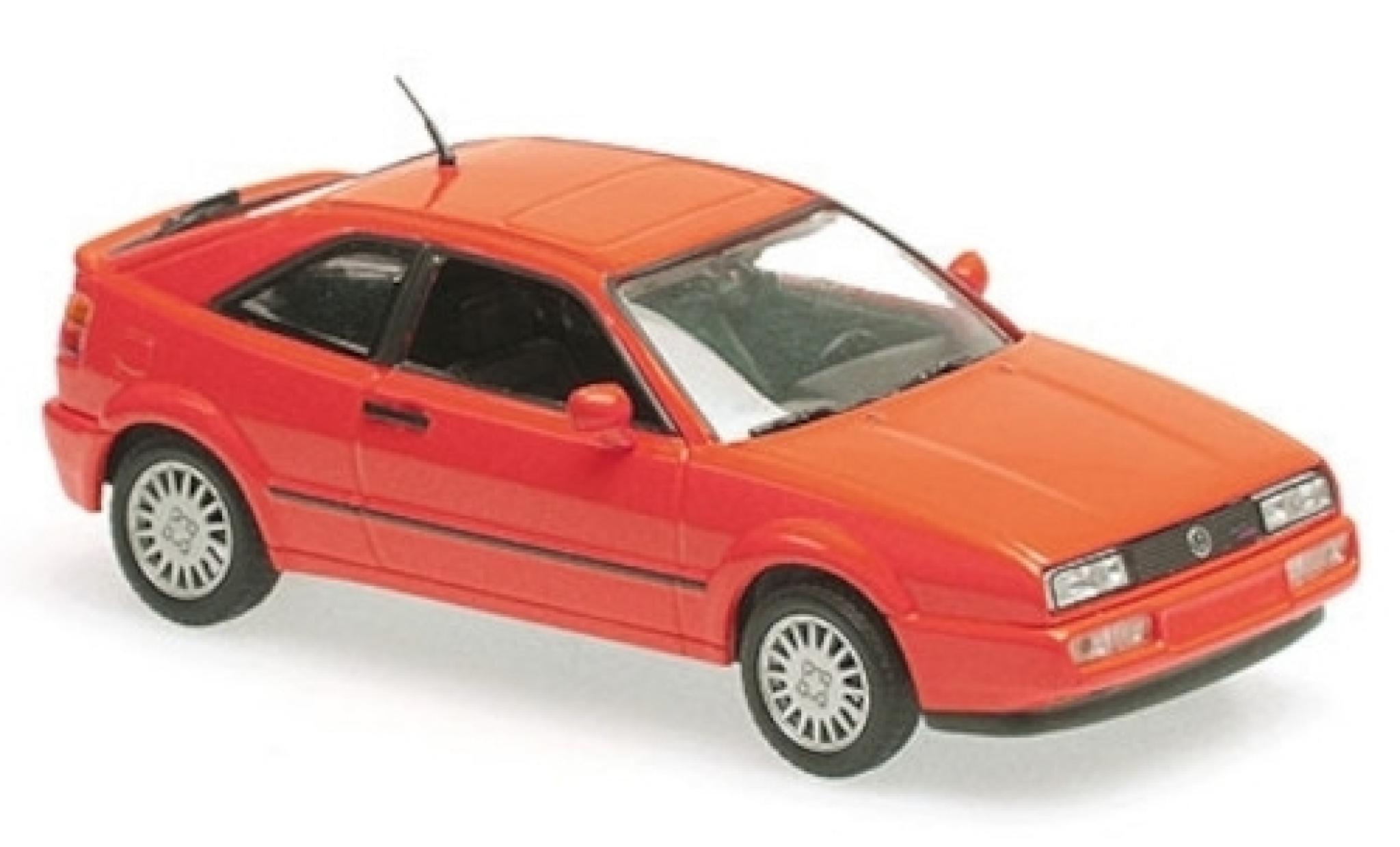 Volkswagen Corrado 1/43 Maxichamps G60 rosso 1990 modellino in miniatura