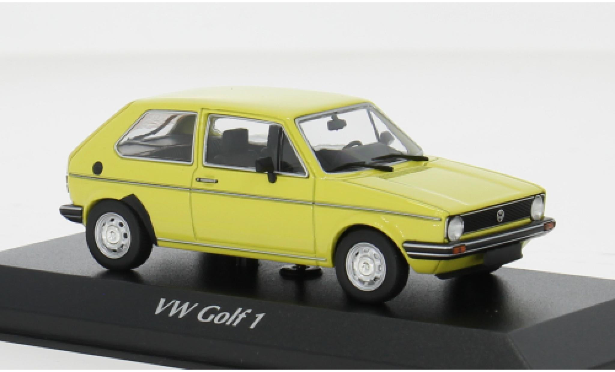 Volkswagen Golf 1/43 Maxichamps I gelb 1980 1:43 modellino in miniatura