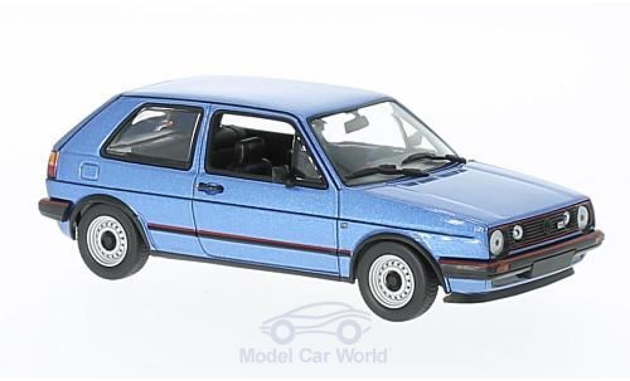 Volkswagen Golf V 1/43 Maxichamps II GTI metallico blu 1985 modellino in miniatura