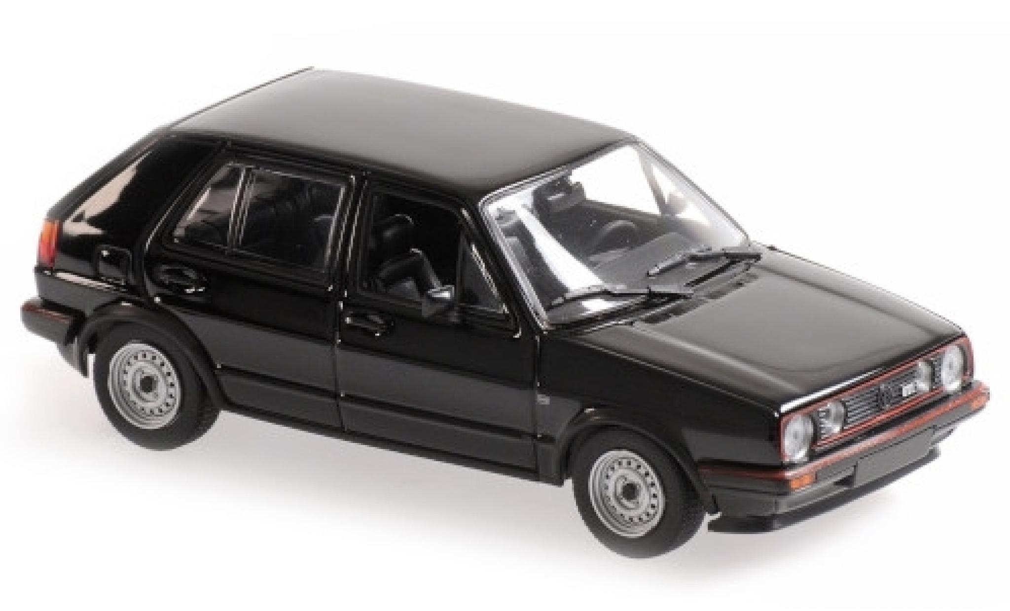 Volkswagen Golf 1/43 Maxichamps II GTI nero 1985 5-portes modellino in miniatura