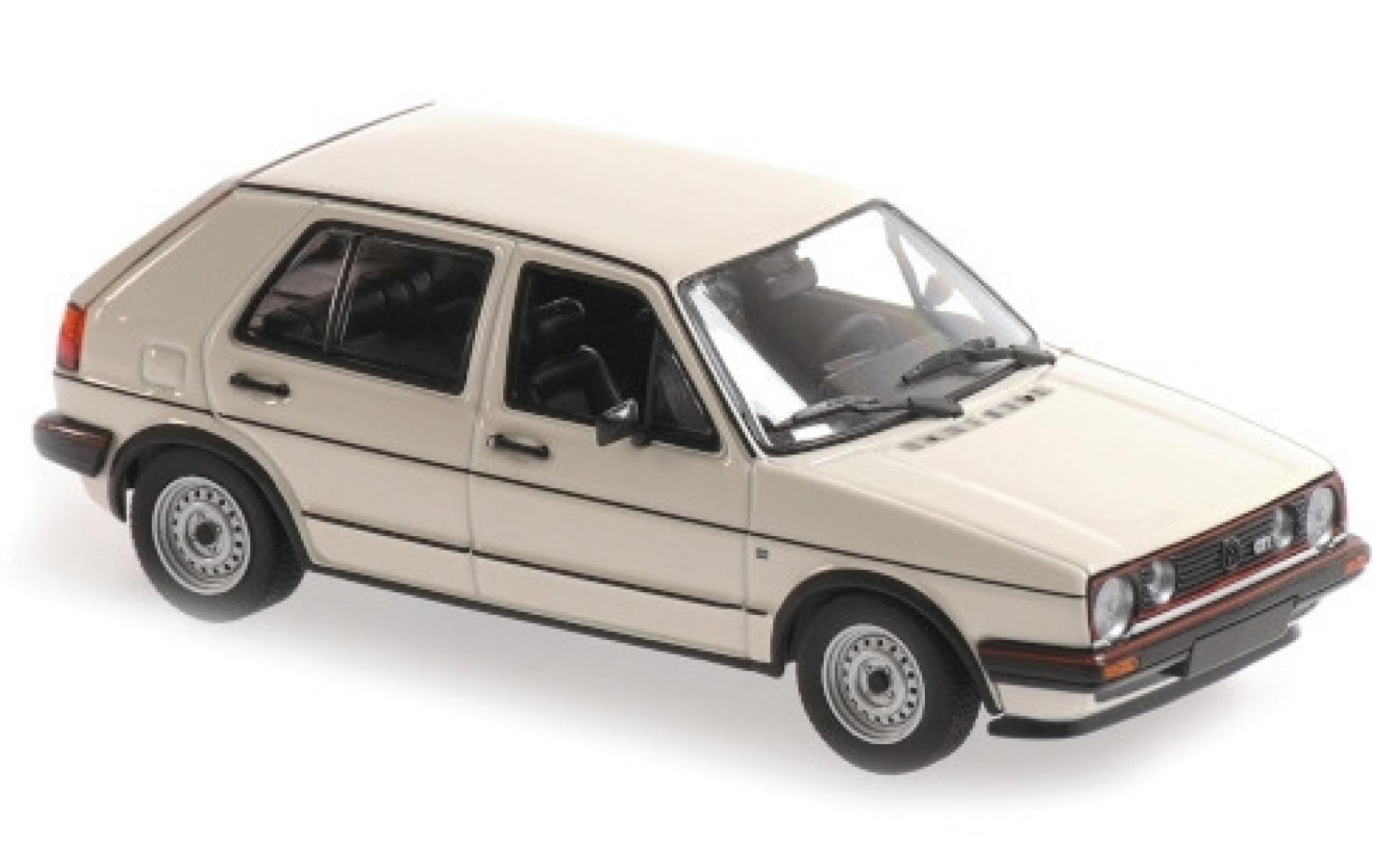 Volkswagen Golf 1/43 Maxichamps II GTI bianco 1985 5-portes modellino in miniatura