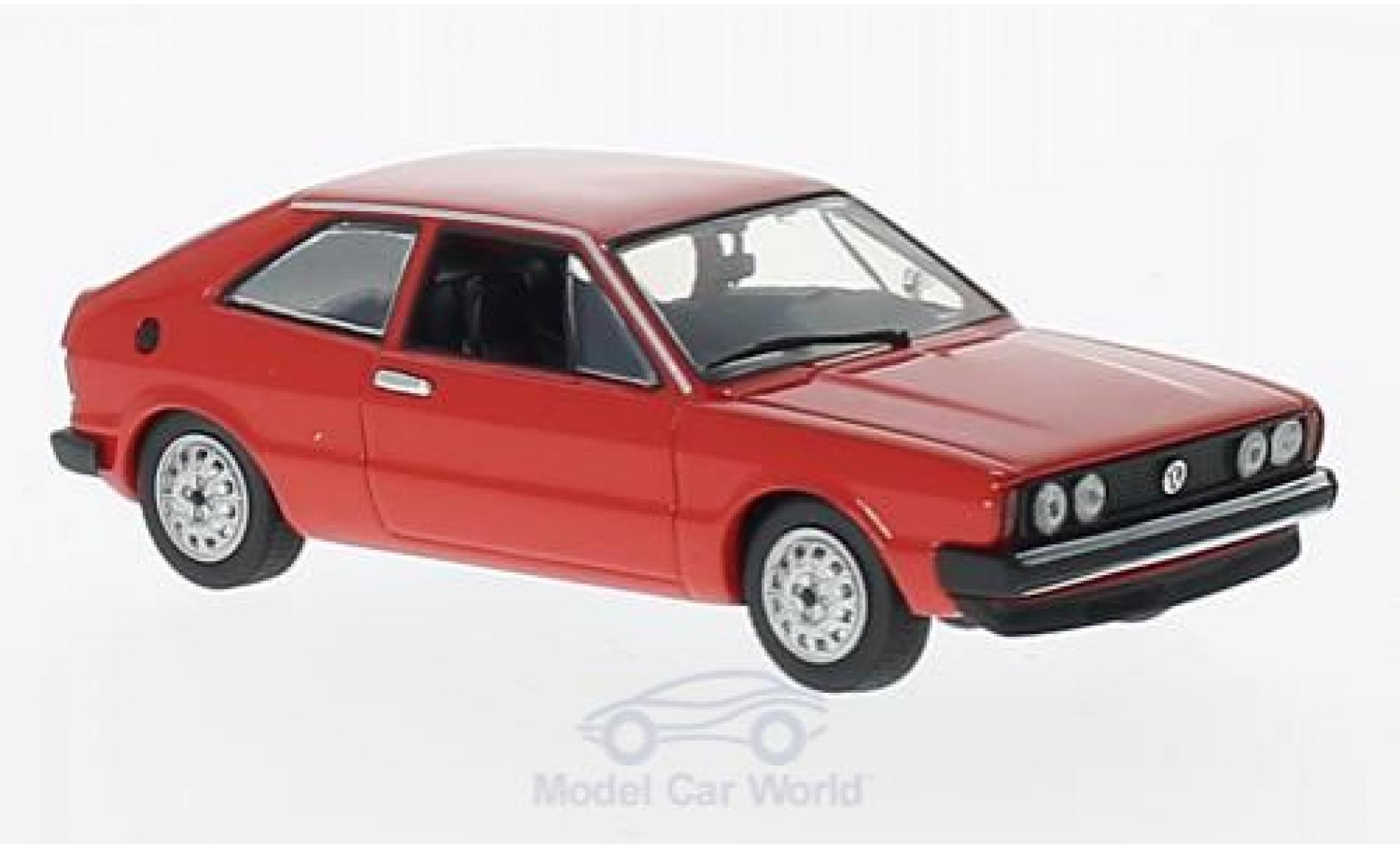 Volkswagen Scirocco 1/43 Maxichamps rosso 1974 modellino in miniatura