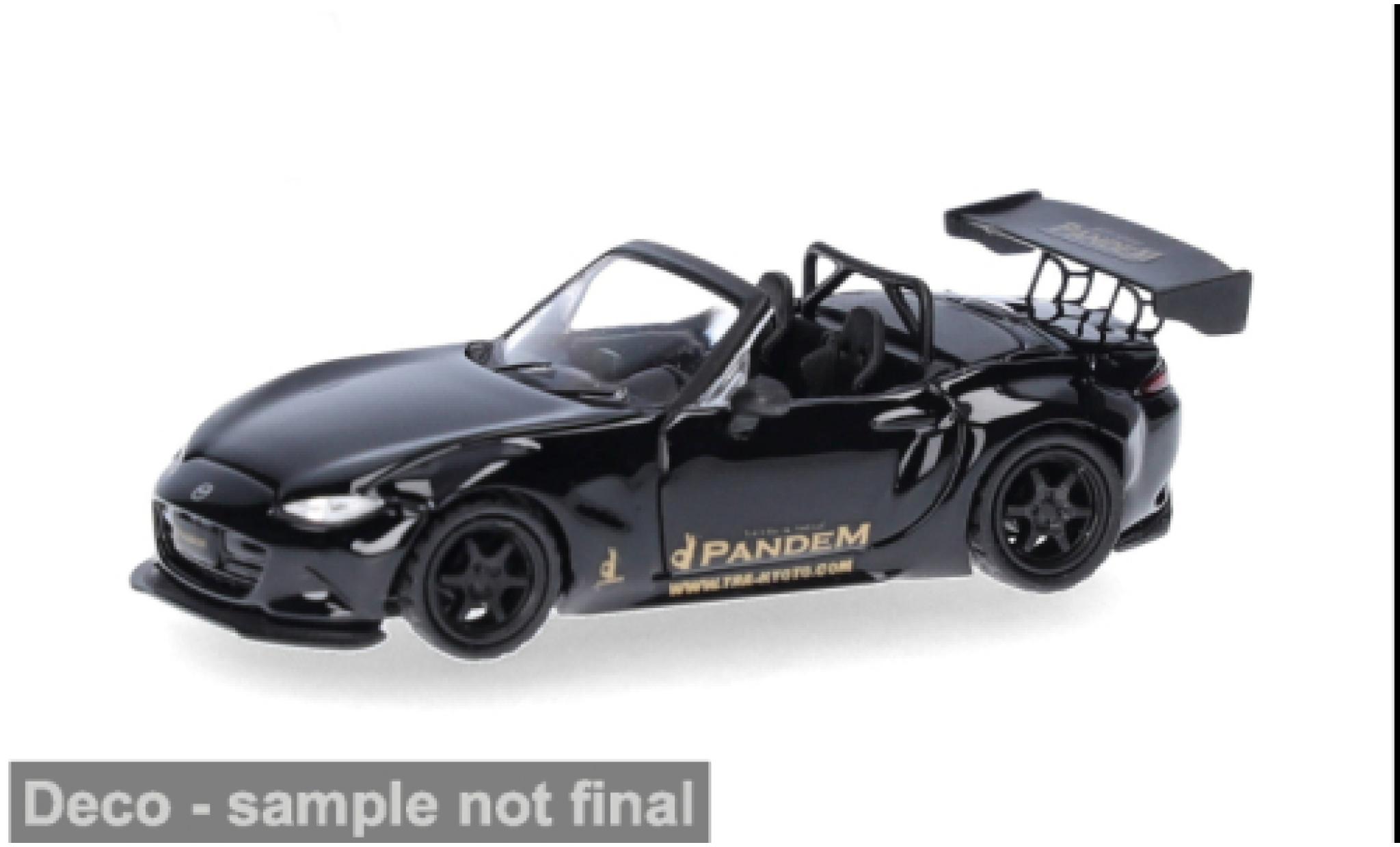 Mazda MX 1/87 Micro City 87 -5 Rocket Bunny schwarz 1:87 modellini auto