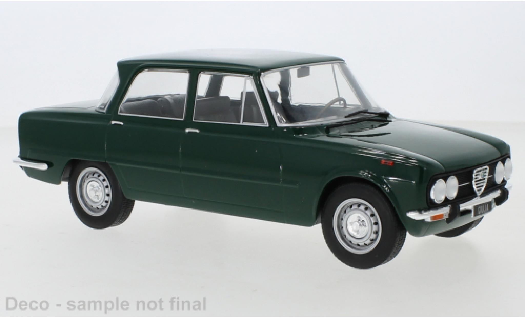Alfa Romeo Giulia 1/18 MCG Nuova Super verde 1974 modellino in miniatura