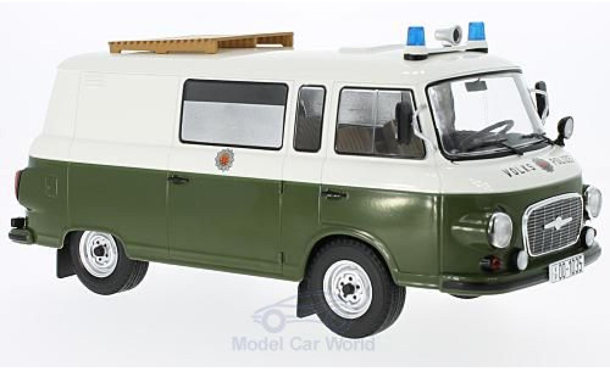 Barkas B 1000 1/18 MCG Halbbus Volkspolizei 1970 modellino in miniatura
