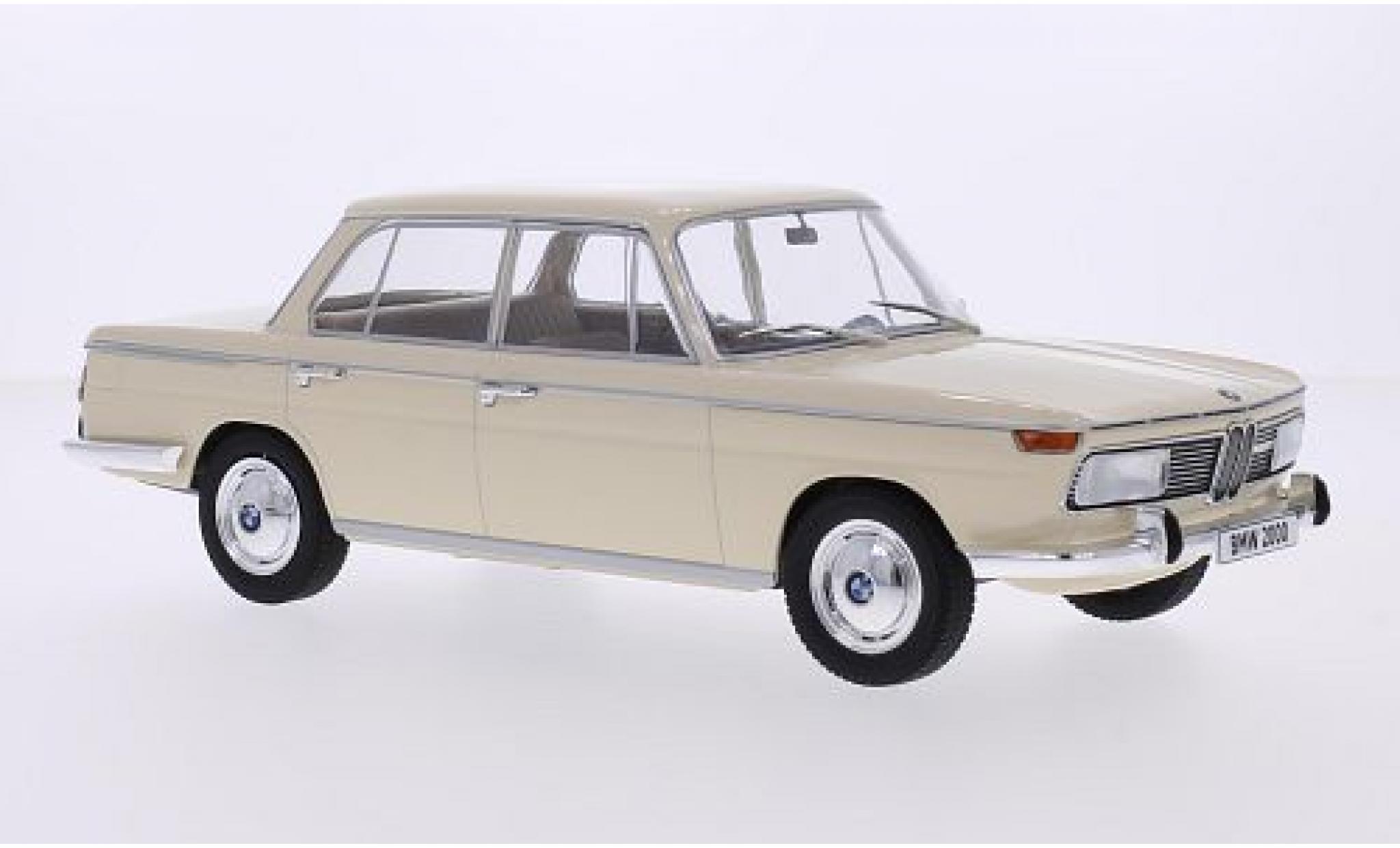 Bmw 2000 1/18 MCG tilux (Typ 120) beige 1966 les portes et capos fermé modellino in miniatura