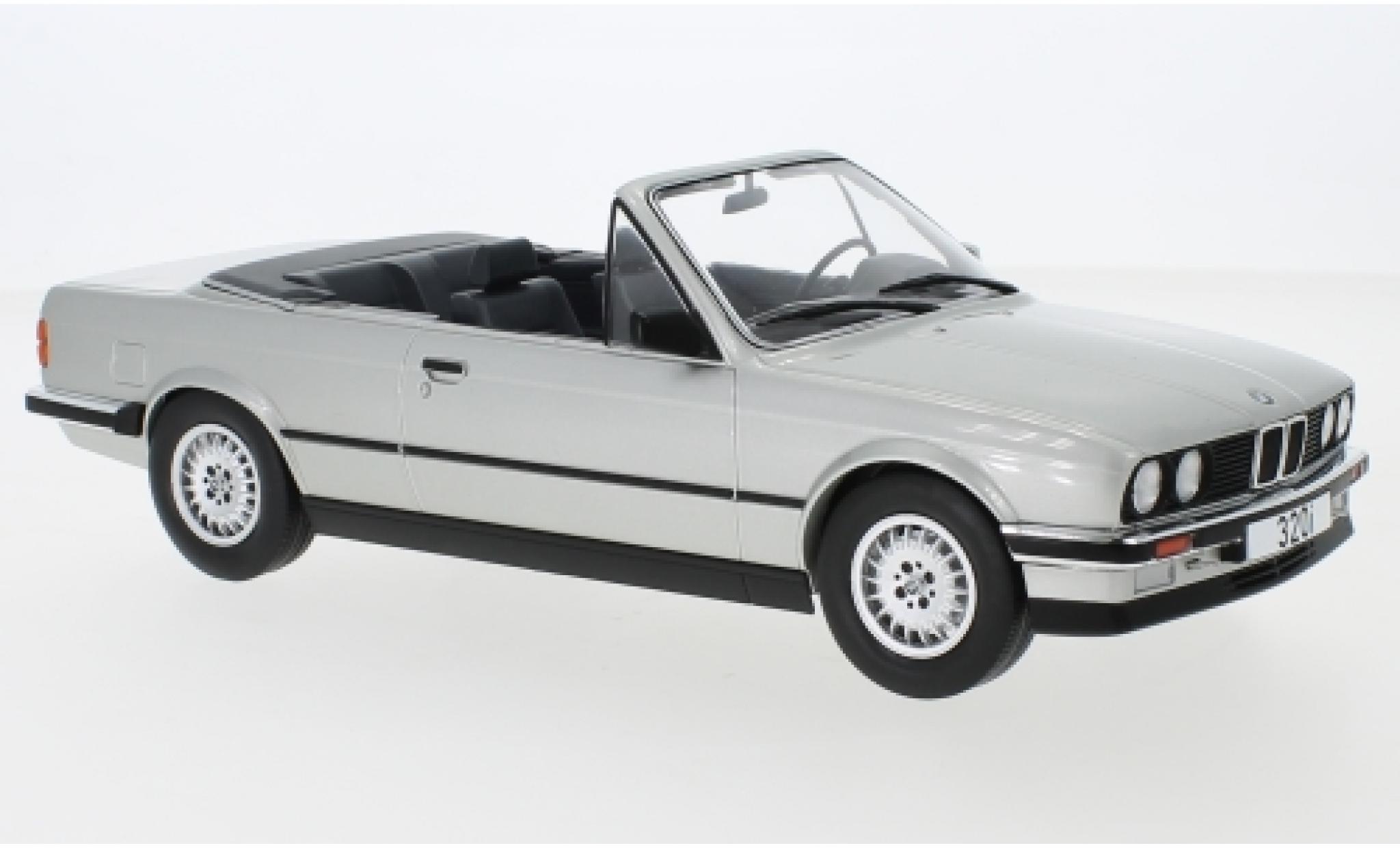 Bmw 320 1/18 MCG i (E30) Cabriolet grigio 1985 modellino in miniatura