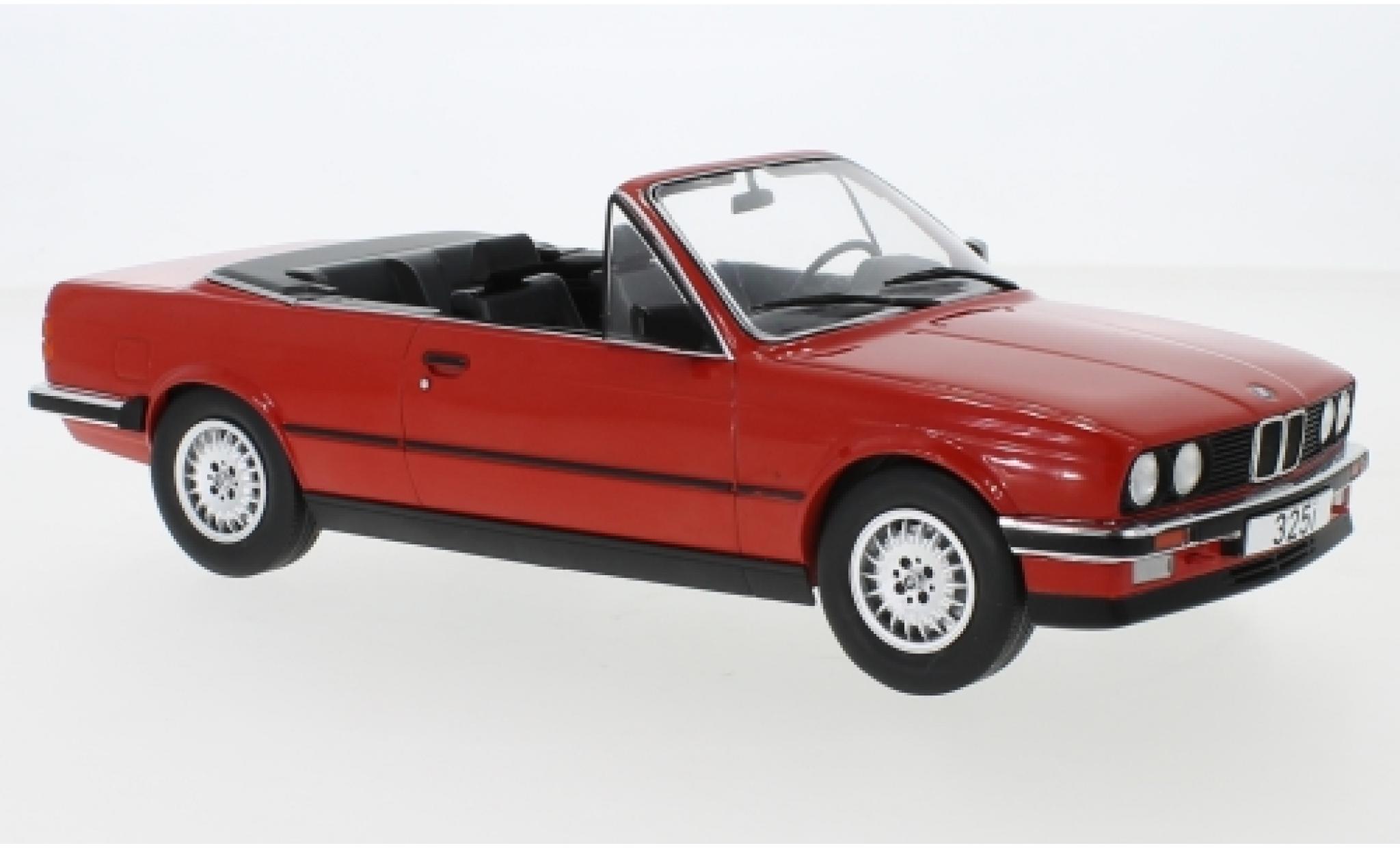 Bmw 325 1/18 MCG i (E30) Cabriolet rosso 1985 modellino in miniatura