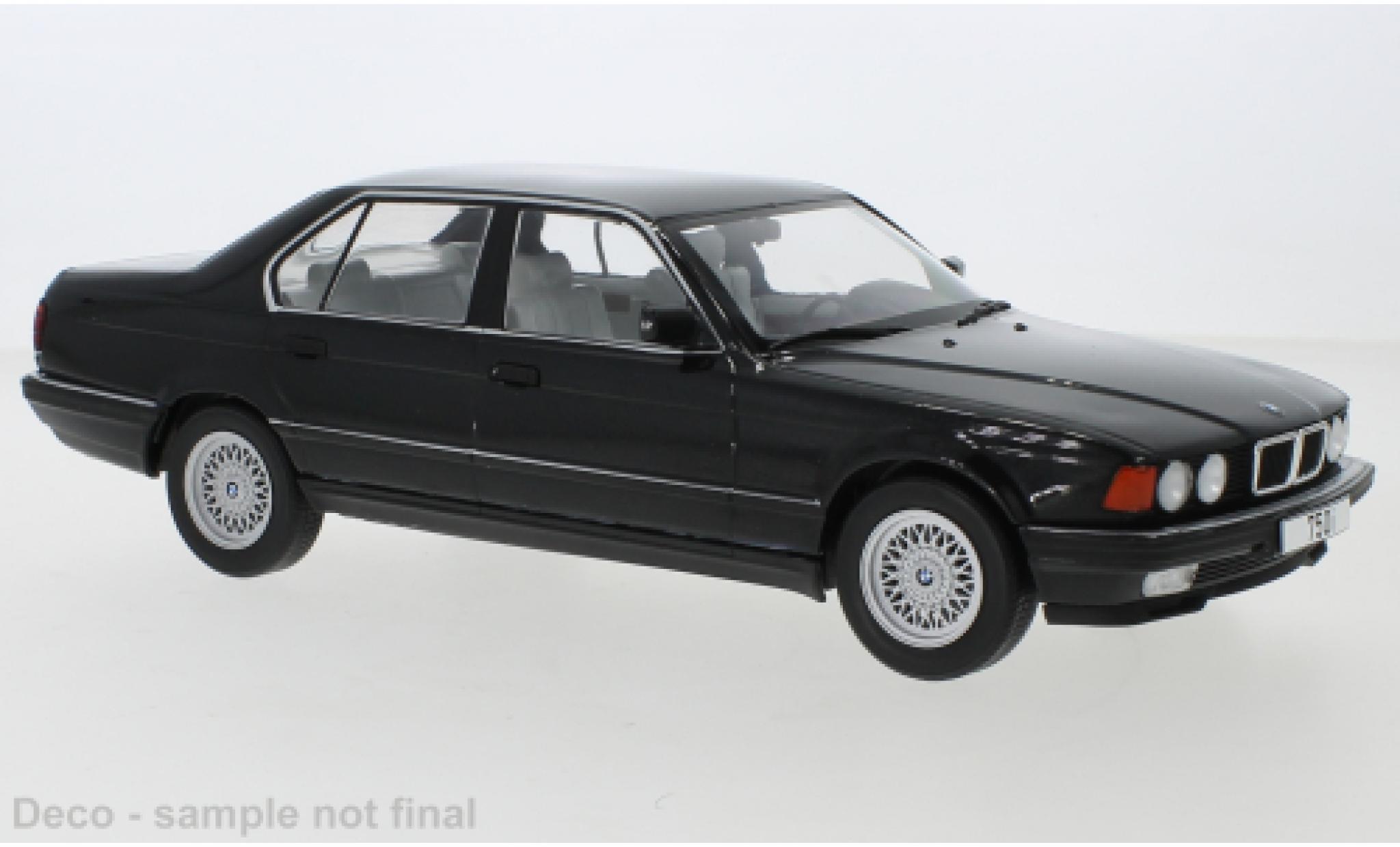 Bmw 750 1/18 MCG i (E32) metallico nero 1992 7er / 7 Series modellino in miniatura