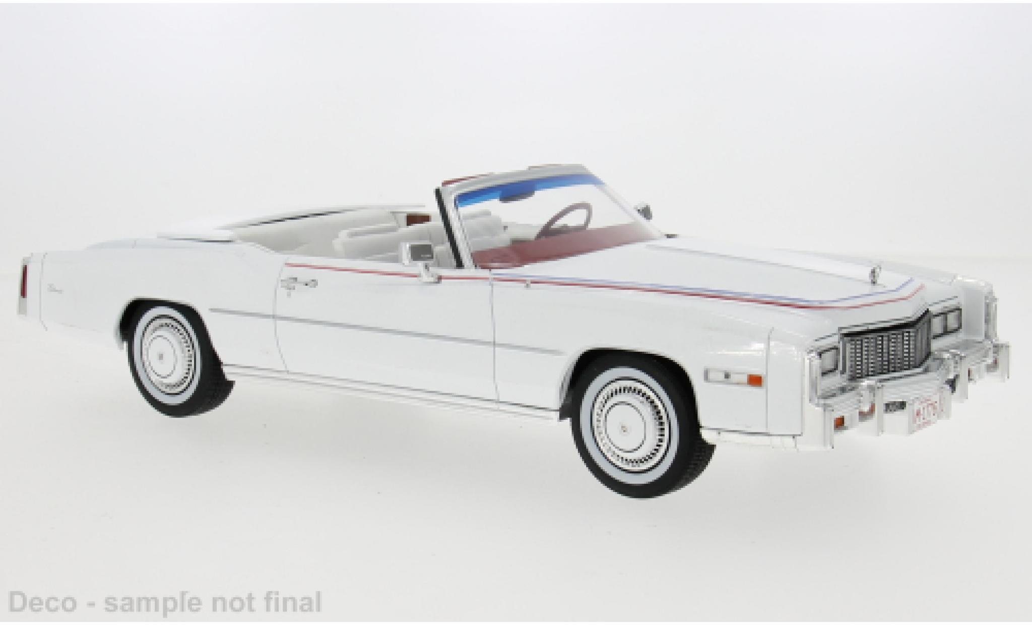 Cadillac Eldorado 1/18 MCG Cabriolet weiss 1976 1:18 modellino in miniatura