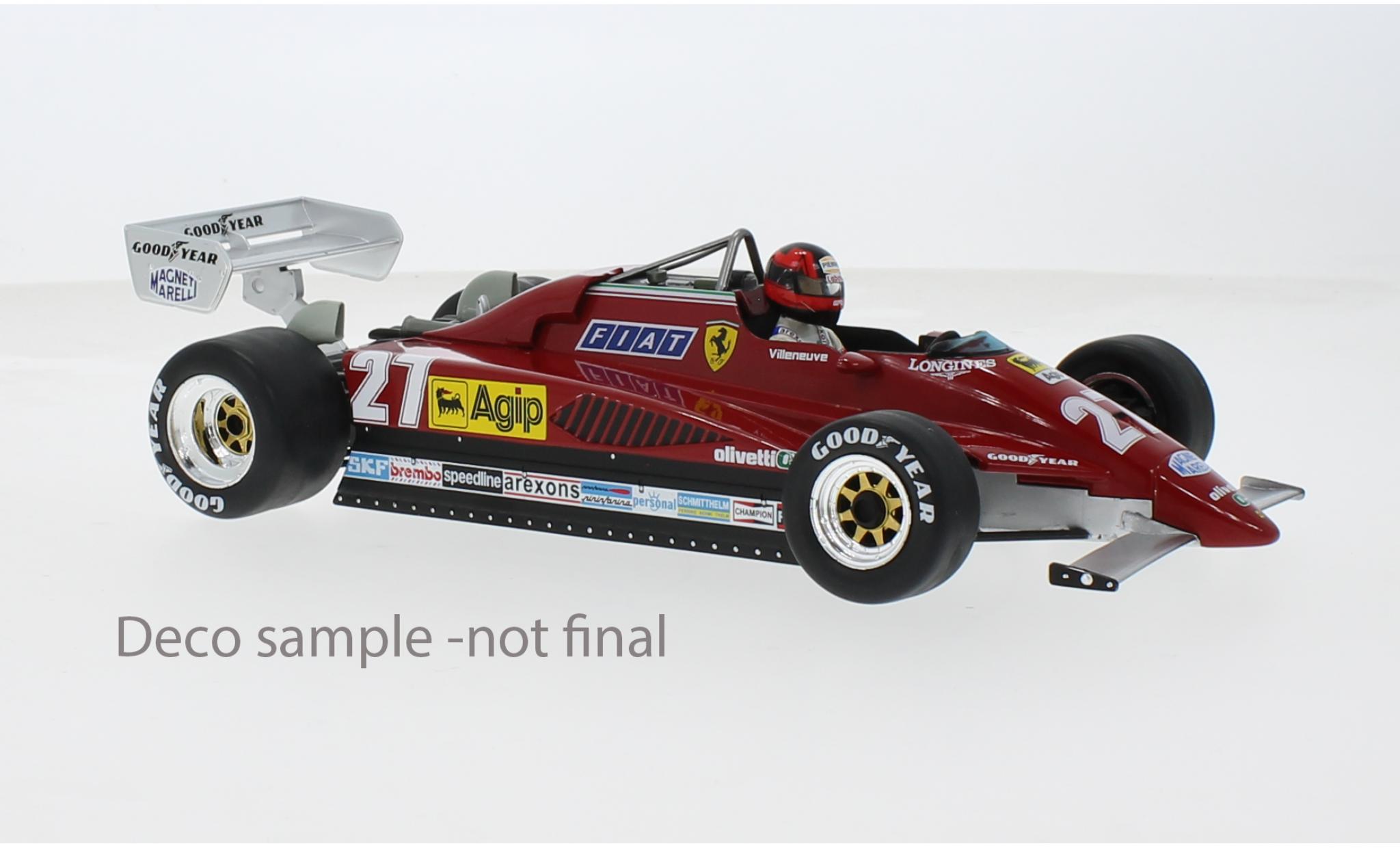 Ferrari 126 1/18 MCG C2 No.27 Scuderia SpA SEFAC Formel 1 GP Belgien 1982 1:18 modellino in miniatura