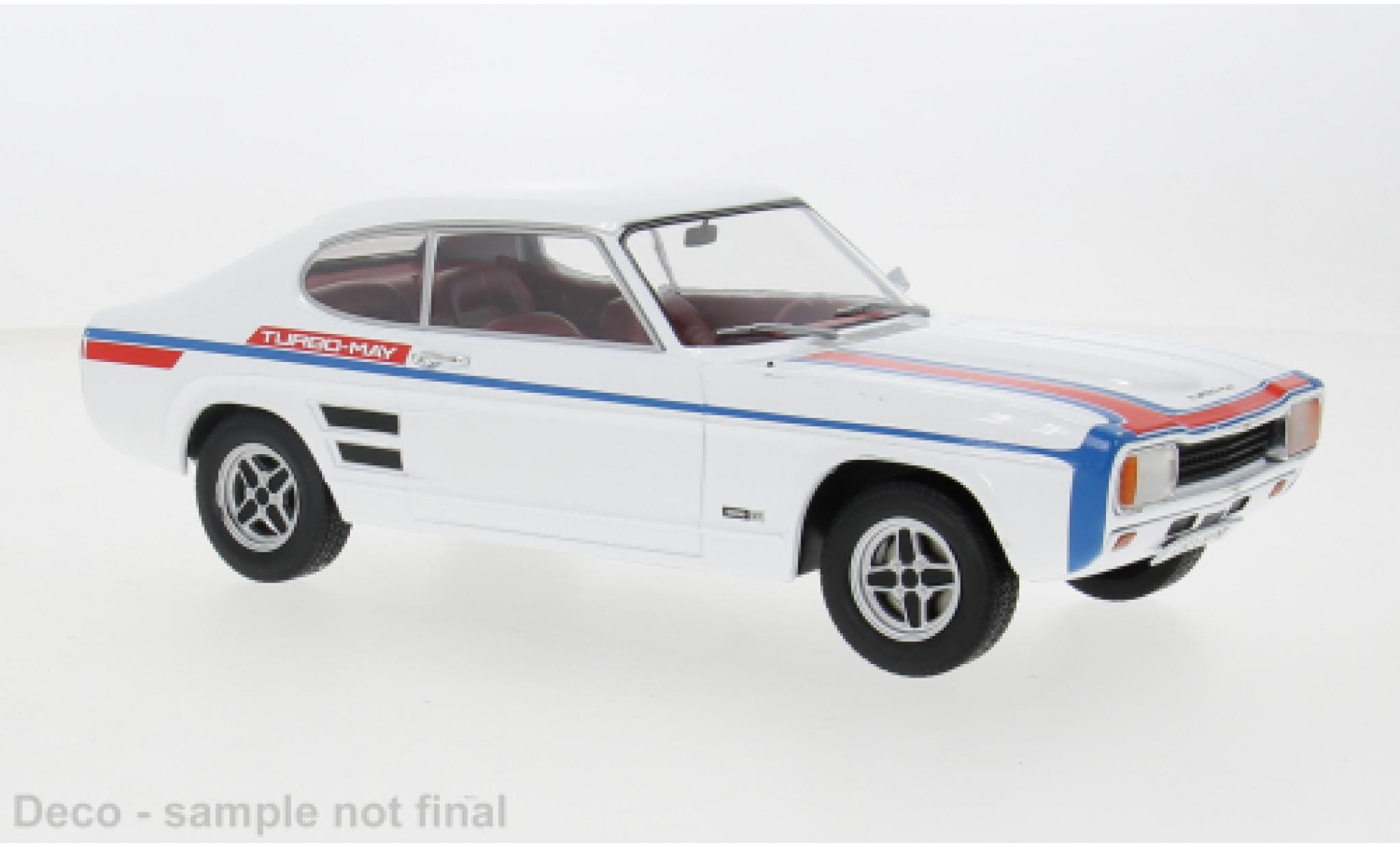 Ford Capri 1/18 MCG MK I GT weiss/Dekor 1970 1:18 modellino in miniatura