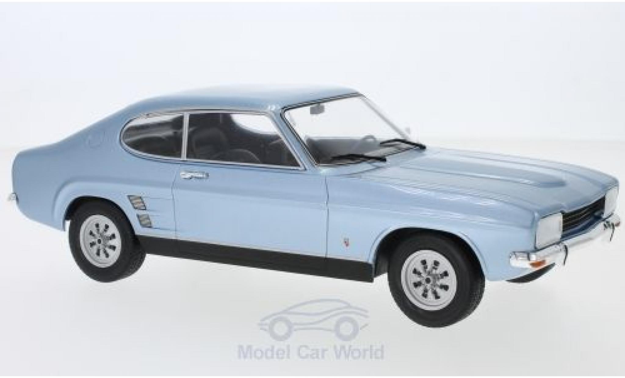 Ford Capri 1/18 MCG MKI 1600 XL metallico blu 1973 modellino in miniatura