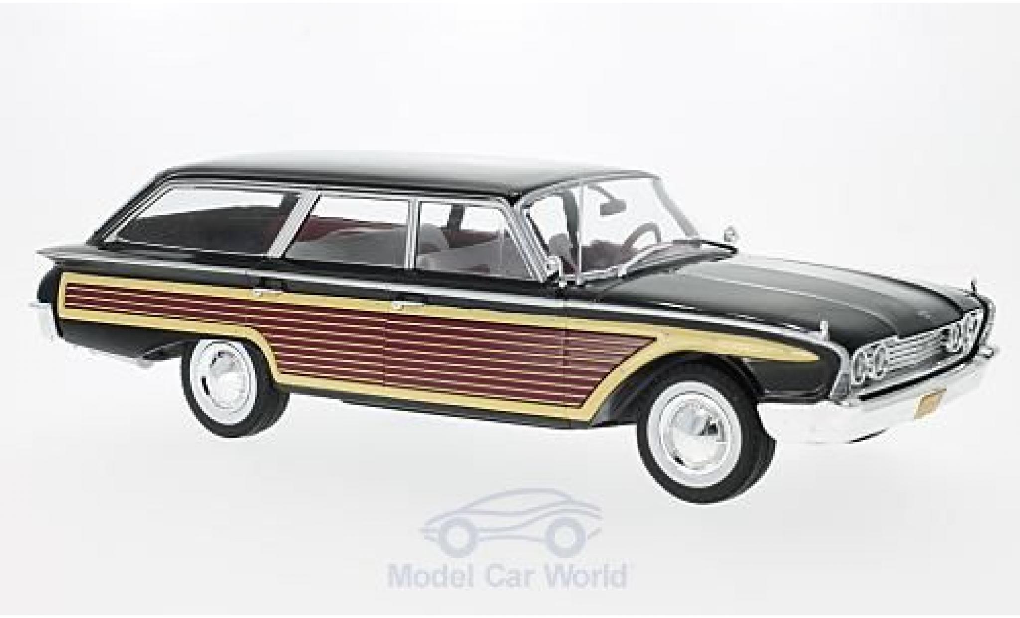 Ford Country Squire 1/18 MCG nero/Holzoptik 1960 ohne Dachreling modellino in miniatura