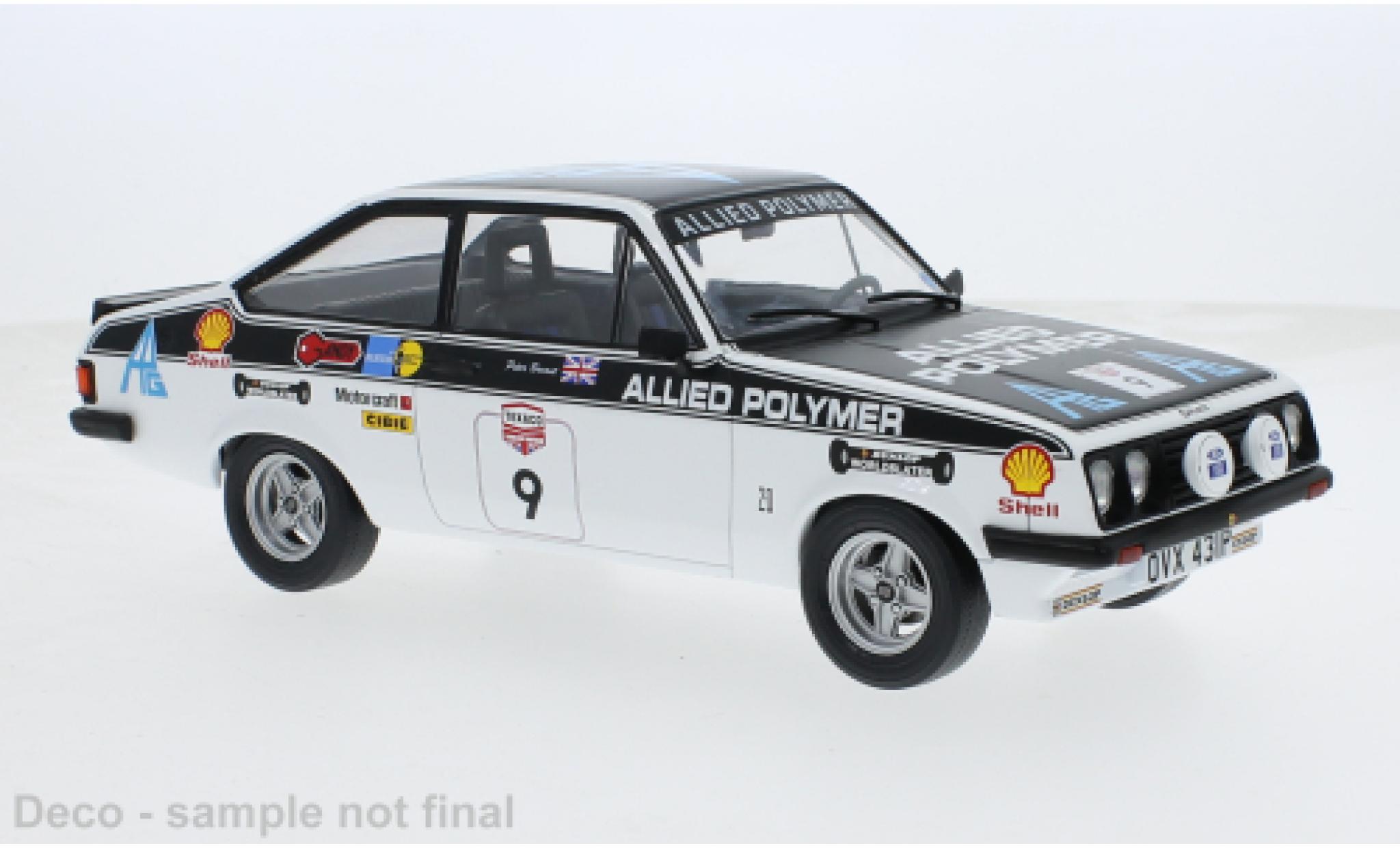 Ford Escort 1/18 MCG MK II RS 2000 No.9 FIA World Rally Championship Tour of Great Britain 1977 1:18 modellino in miniatura
