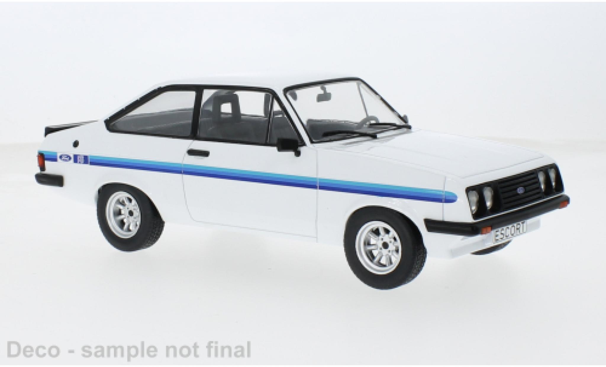 Ford Escort 1/18 MCG MK II RS 2000 weiss 1977 1:18 modellino in miniatura