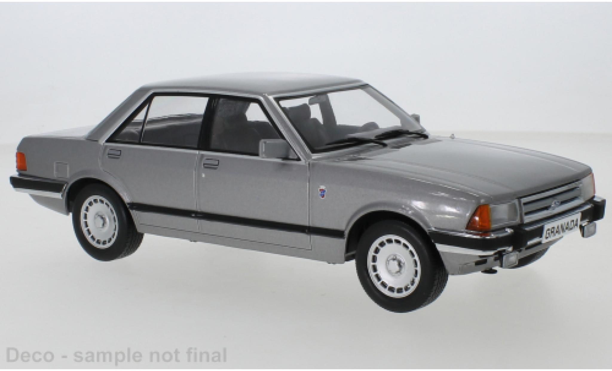 Ford Granada 1/18 MCG MK II 2.8 Ghia metallico grigio 1981 modellino in miniatura
