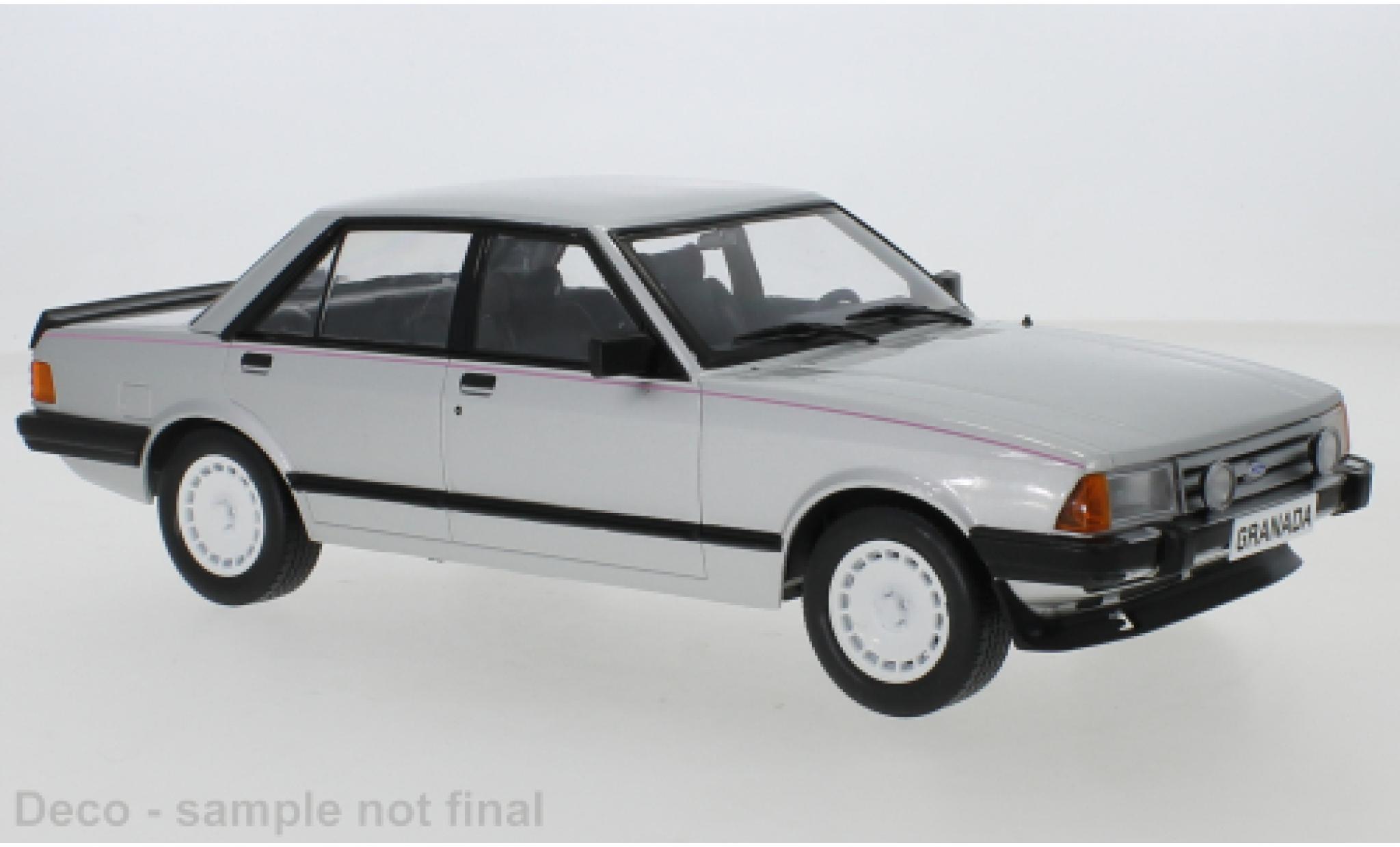 Ford Granada 1/18 MCG MK II 2.8 Injection grigio 1981 exclusive Model Car World modellino in miniatura