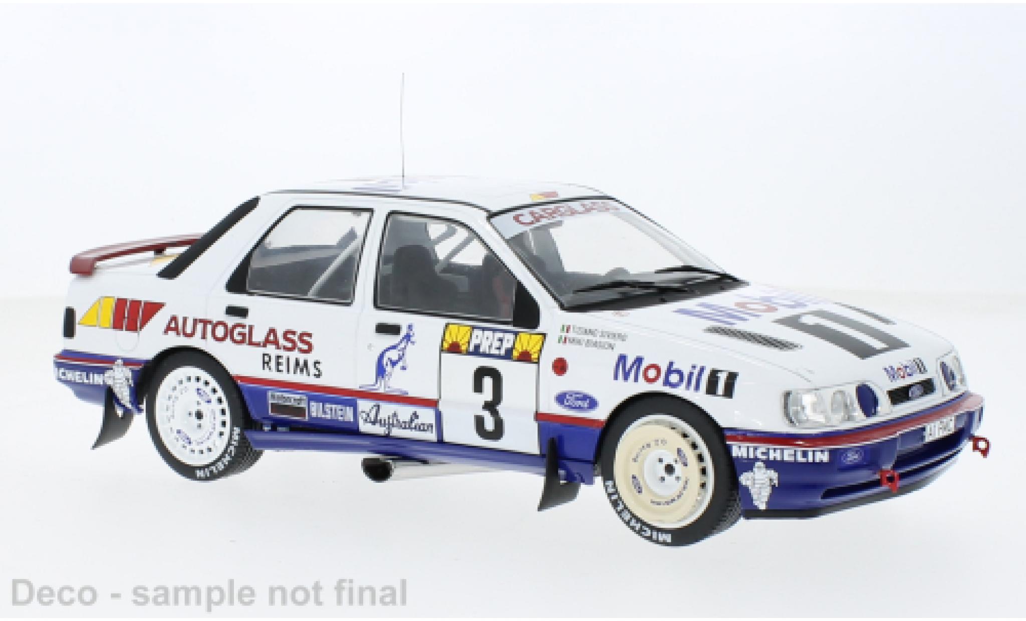 Ford Sierra 1/18 MCG Cosworth 4x4 No.3 Mobil 1 Rallye WM Rallye Monte Carlo 1992 1:18 modellino in miniatura