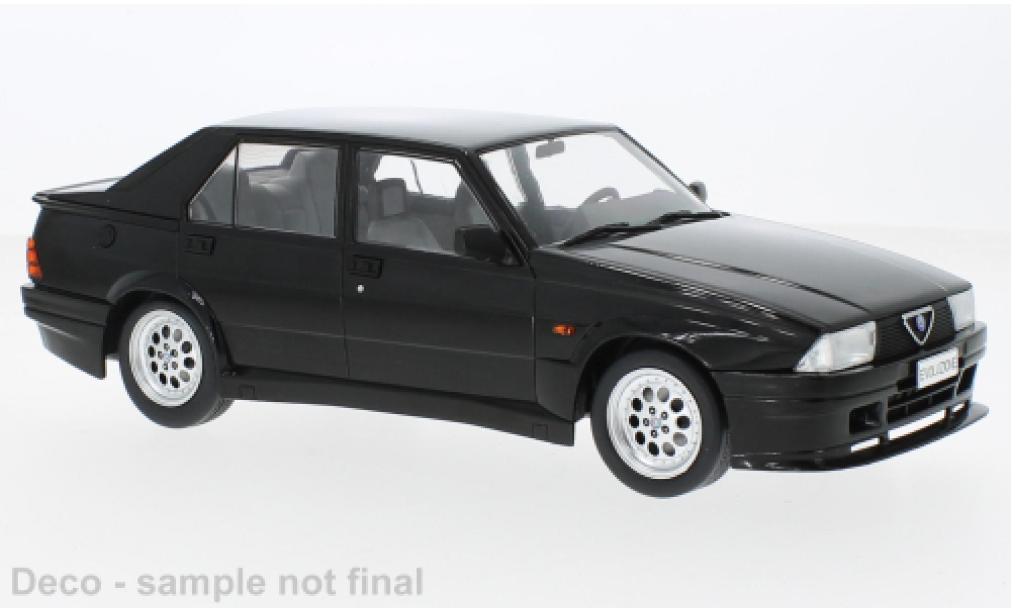 Alfa Romeo 75 1/18 MCG Turbo Evoluzione nero 1987 modellino in miniatura