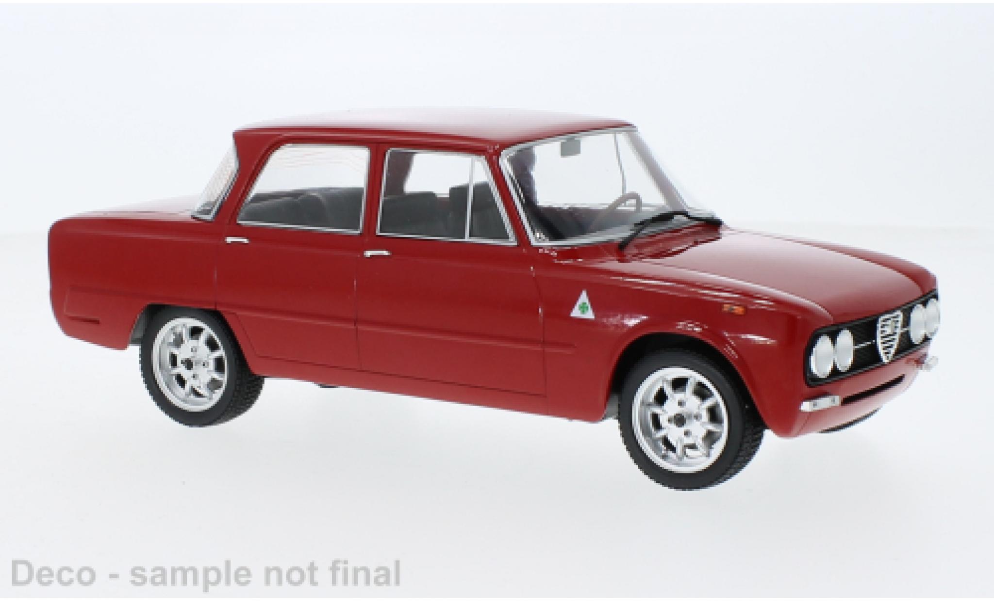 Alfa Romeo Giulia 1/18 MCG Nuova Super rosso 1974 modellino in miniatura