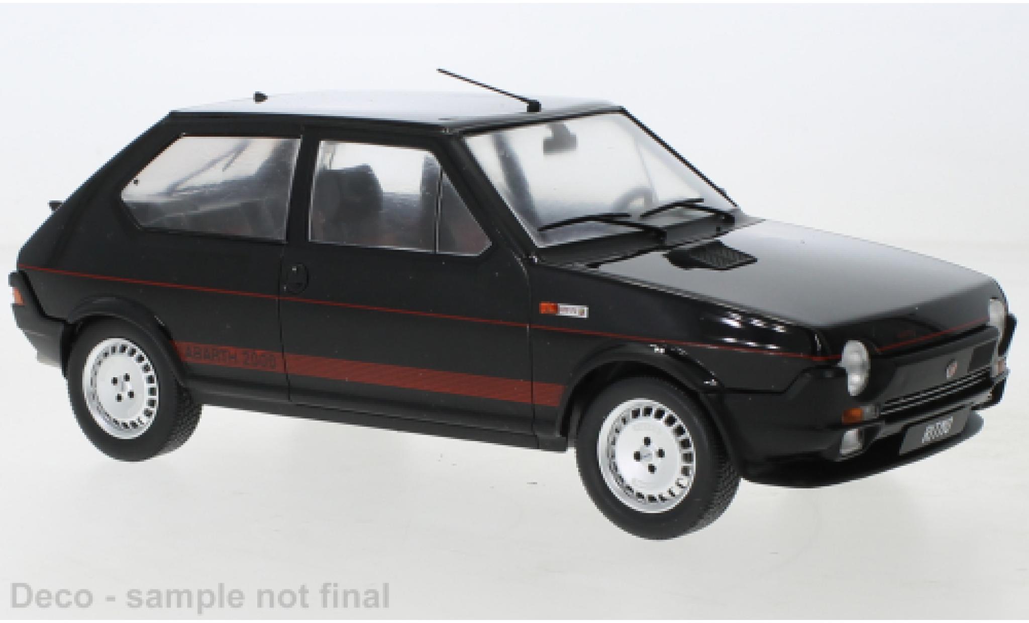 Fiat Ritmo 1/18 MCG TC 125 Abarth nero 1980 modellino in miniatura