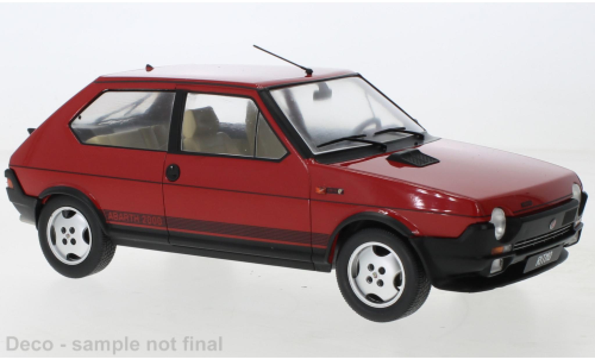 Fiat Ritmo 1/18 MCG TC 125 Abarth rosso 1980 modellino in miniatura