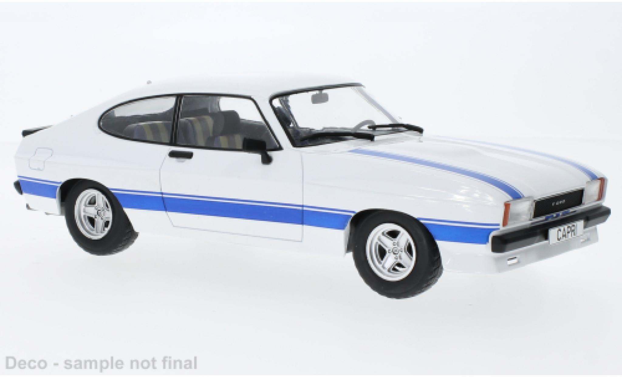 Ford Capri 1/18 MCG MK II X-Pack bianco 1975 modellino in miniatura