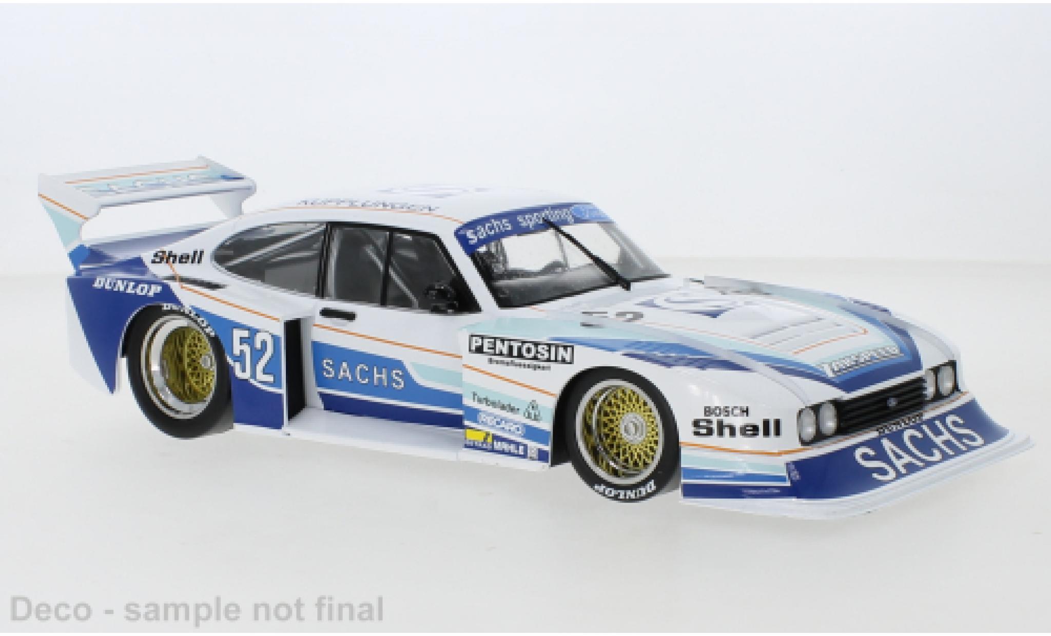 Ford Capri 1/18 MCG Turbo Gr.5 No.52 Sachs DRM Zolder 1980 modellino in miniatura