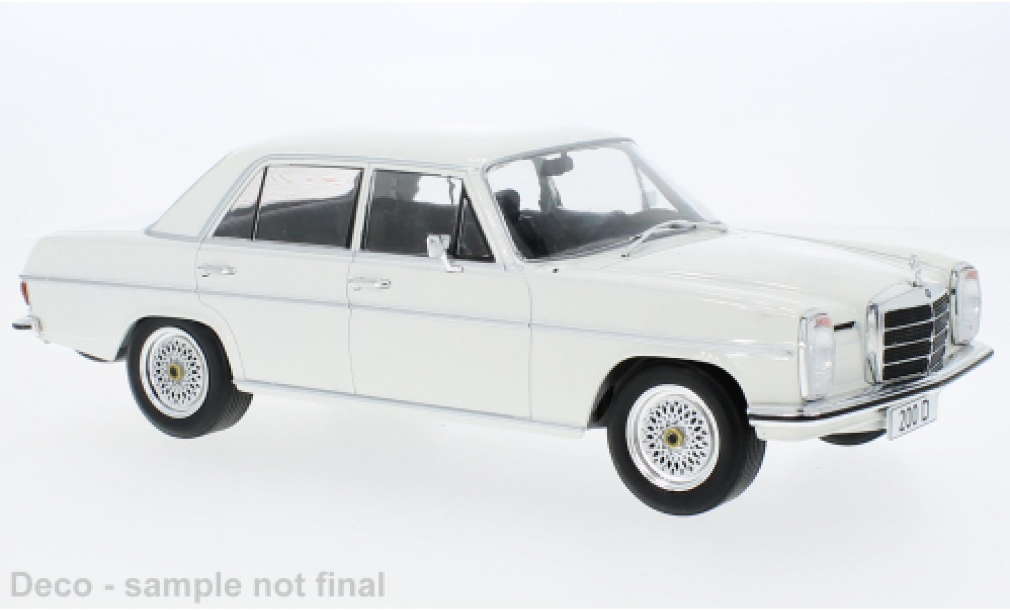 Mercedes 200 1/18 MCG D (W115) bianco 1968 modellino in miniatura