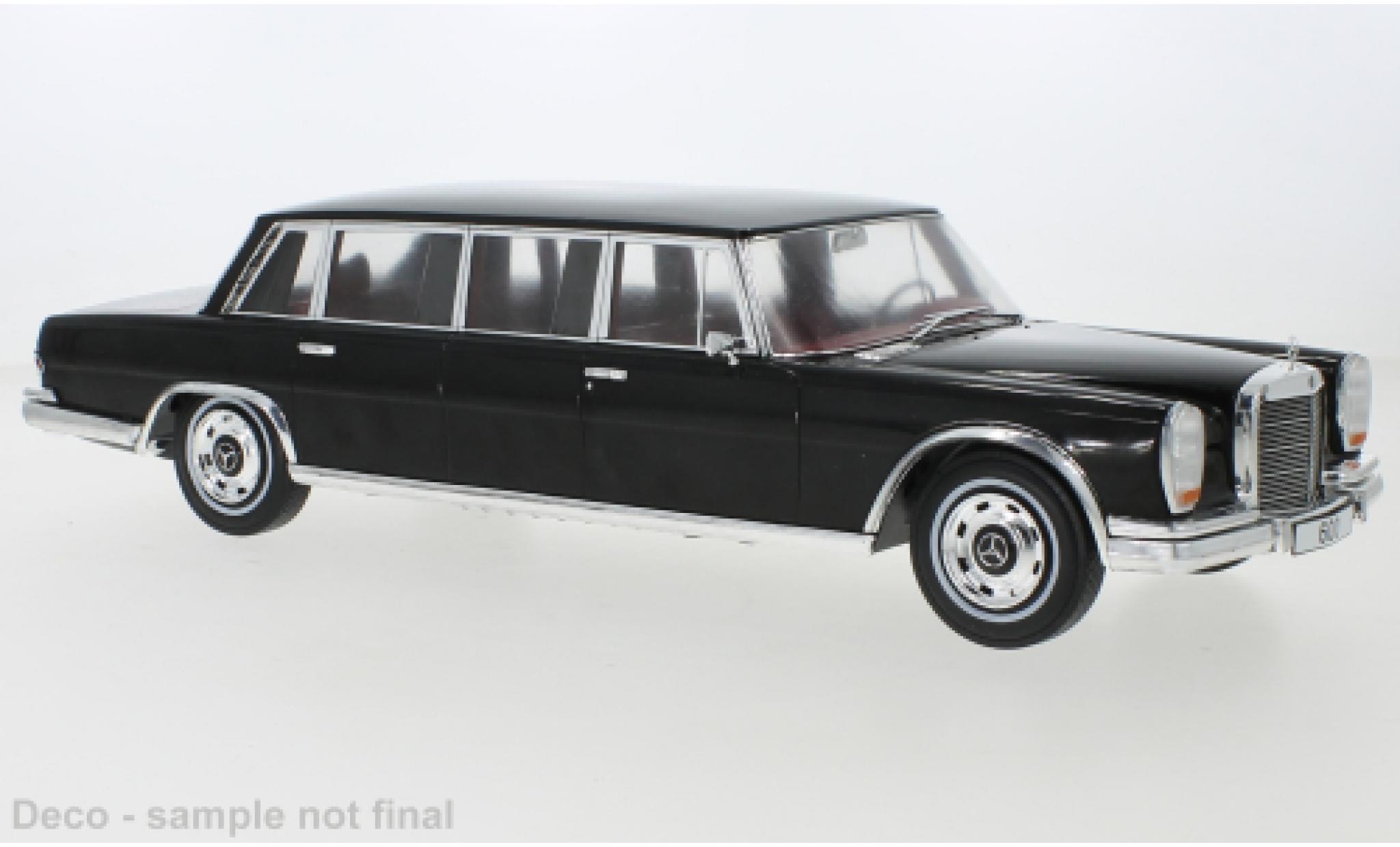 Mercedes 600 1/18 MCG (W100) nero 1969 modellino in miniatura