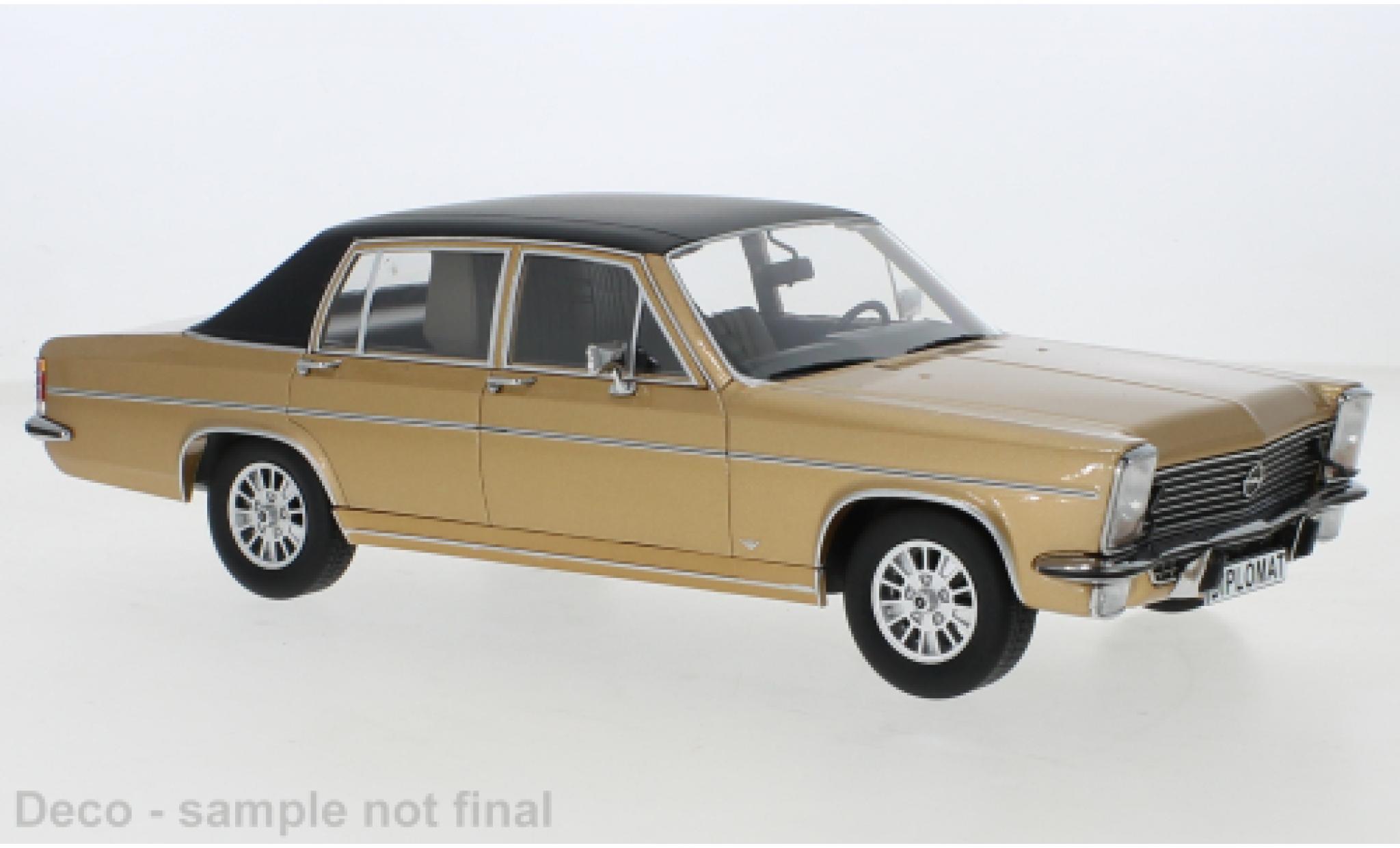 Opel Diplomat 1/18 MCG B metallise beige/matte-nero 1972 modellino in miniatura