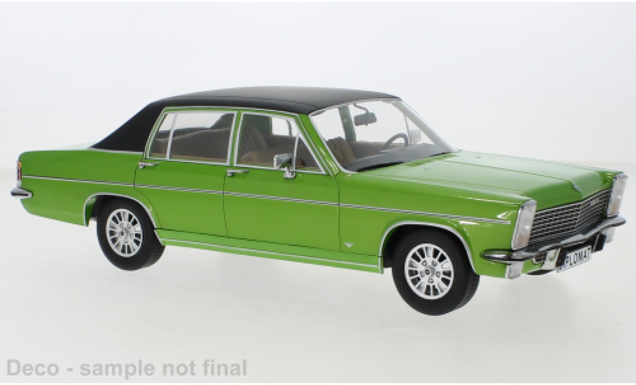 Opel Diplomat 1/18 MCG B metallise vert/matte-nero 1972 modellino in miniatura